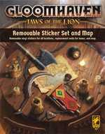 Gloomhaven Board Game: Jaws Of The Lion Removable Sticker Set And Map (On Order)