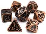 7pc RPG Dice Set: Drakona Eldric Cuprum