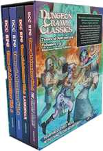 Dungeon Crawl Classics RPG: Slipcased Tomes Of Adventure Volumes 1-4 (Pre-Order)