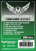 100 x Clear Standard Card Sleeves 63.5mm x 88mm (Mayday) (On Order)