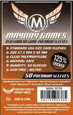 50 x Clear USA Chimera Card Sleeves 57.5mm x 89mm (Mayday Premium)