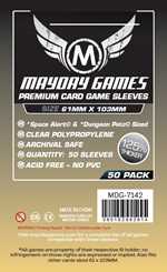 50 x Clear Card Sleeves 61mm x 103mm (Mayday Premium)