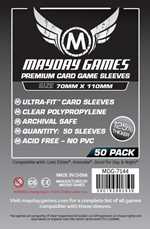 50 x Clear Card Sleeves 70mm x 110mm (Mayday Premium)