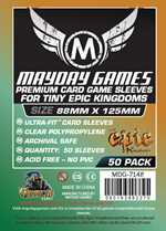 50 x Clear Card Sleeves 88mm x 125mm (Mayday Premium)