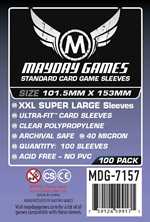 100 x Clear Standard XXL Super Large Sleeves 101.5mm x 153mm (On Order)