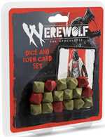 Werewolf: The Apocalypse RPG 5th Edition: Dice And Form Card Set (On Order)