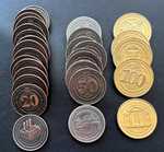 30 High Value Industrial Metal Coins