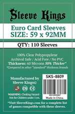 110 x Euro Card Sleeves (59mm x 92mm)