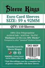 110 x Euro card Sleeves (59mm x 92mm)