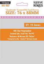 110 x Zombicide Compatible Sleeves (76mm x 88mm) (On Order)